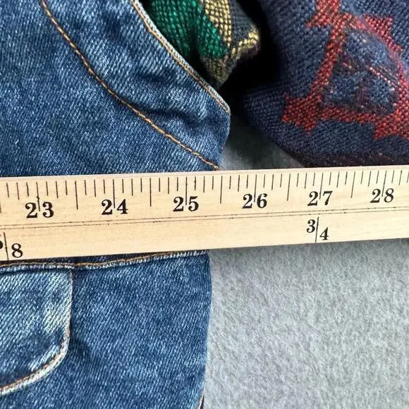 Vintage Ash Creek Trading Coat Jacket Aztec Desert Jean Denim 2XL